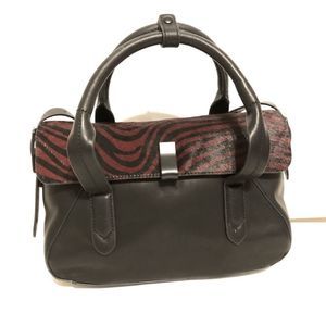 IIIBeCa by Joy Gryson red and black zebra bag